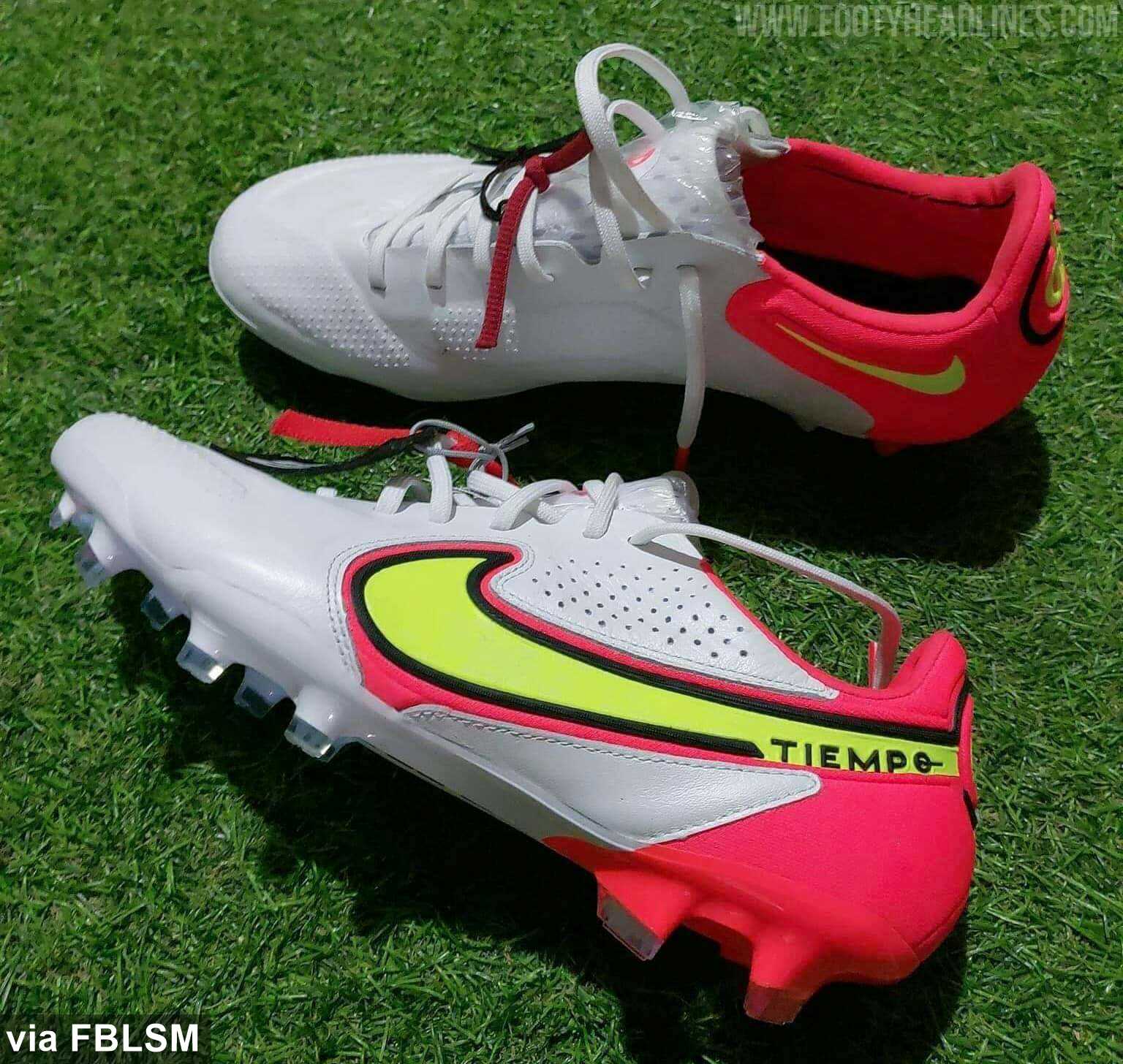 White nike tiempo football boots on sale
